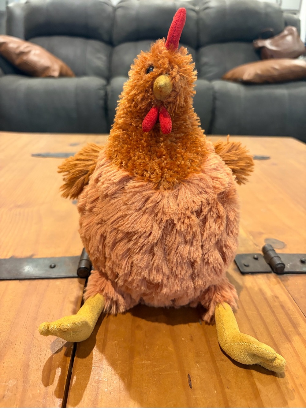 Jellycat Cecile Chicken Toy with Red Comb